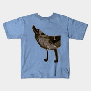 Totem Yukon Black Wolf Kids T-Shirt